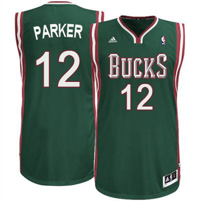 Men's  Milwaukee Bucks #12 Jabari Parker Green Swingman Jersey